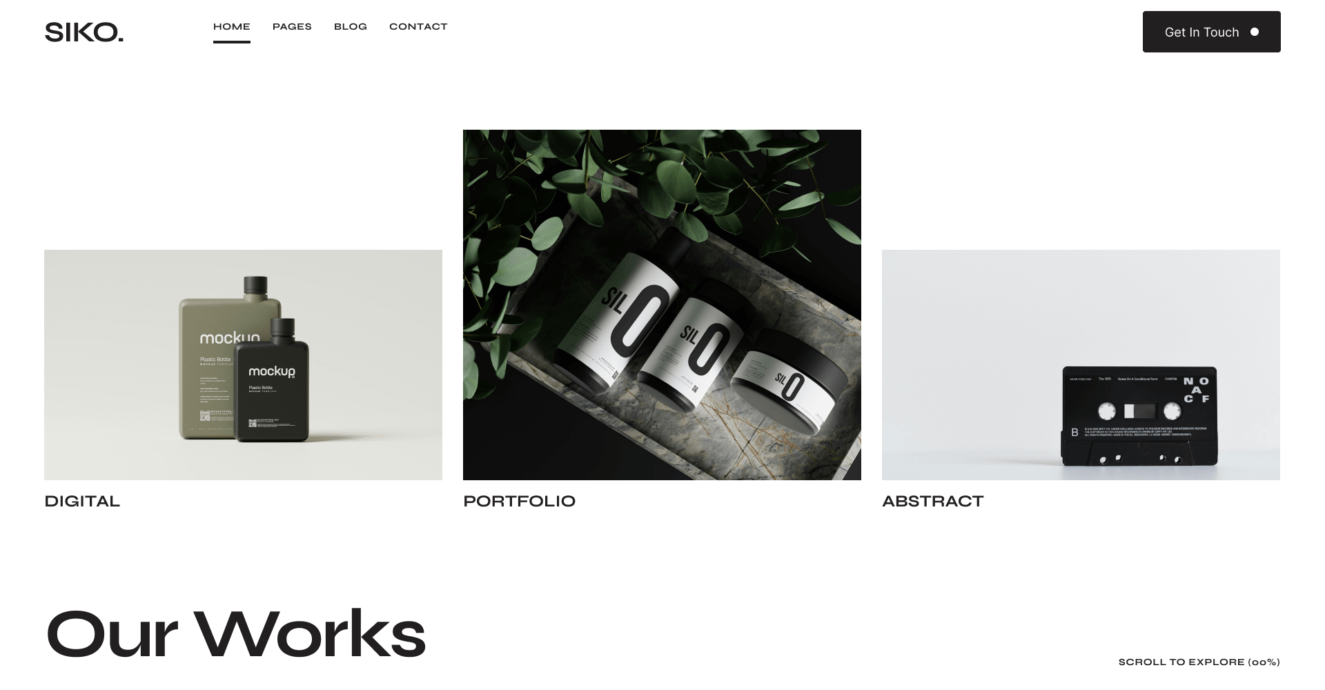 Projects Horizontal 3 Columns